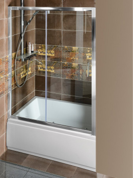 DEEP sprchové dvere 1500x1650mm, číre sklo