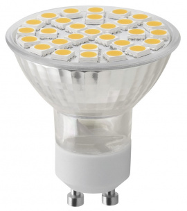 LED bodová žiarovka 8W, GU10, 230V, teplá biela, 680lm