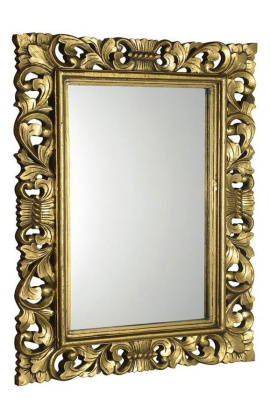SCULE zrkadlo v ráme, 70x100cm, zlatá