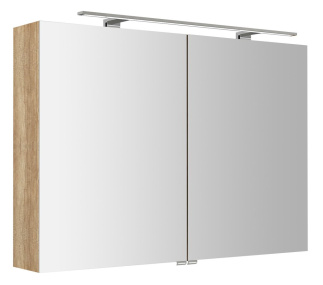 RIWA galérka s LED osvetlením, 101x70x17cm, dub Alabama