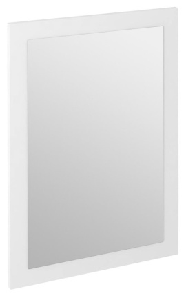 TREOS zrkadlo v ráme 750x500mm, biela matná