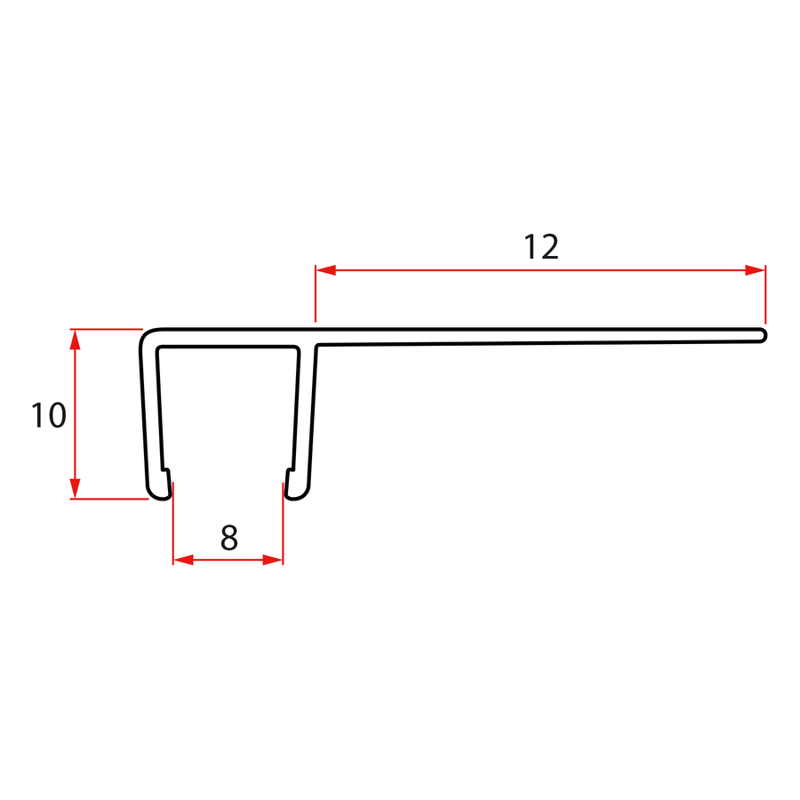 FONDURA set zvislých tesnení, 1913+1918mm