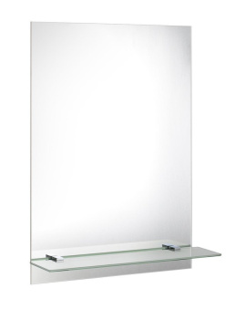 Zrkadlo s policou 50x70cm, vrátane závesov