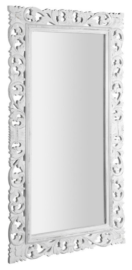 SCULE zrkadlo v ráme, 80x150cm, biela