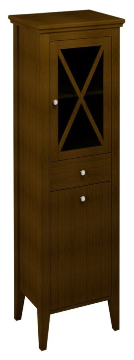 CROSS skrinka vysoká s prádelným košom 49x170x39cm, pravá, buk