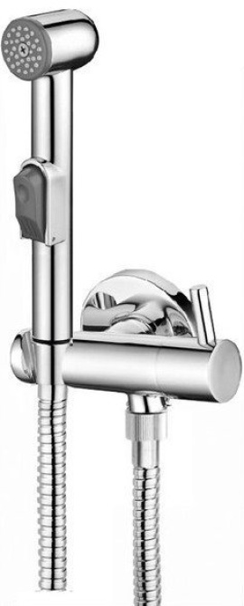 Nástenný ventil s ručnou bidetovou sprchou, chróm