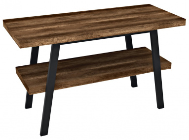 TWIGA umývadlový stolík 120x72x50 cm, čierna matná/dub tmavý