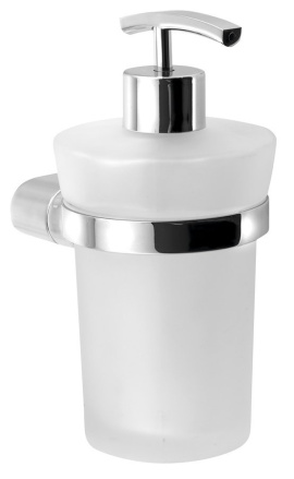 MIDA dávkovač mydla 350 ml, mliečne sklo, chróm