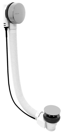 Vaňová súprava s bovdenom, dĺžka 800mm, zátka 72mm, chróm