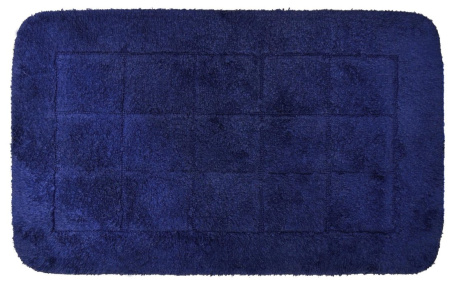 DELHI Kúpeľňová predložka 50x80 cm, 100% polyester, tmavo modrá