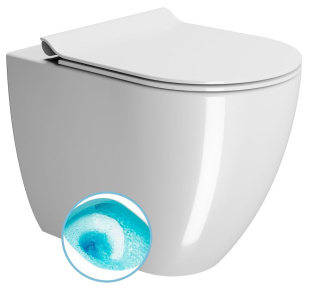 PURA WC misa stojaca, Swirlflush, 36x55cm spodný/zadný odpad, biela ExtraGlaze