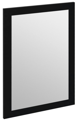 TREOS zrkadlo v ráme 750x500x28mm, čierna matná (TS751)