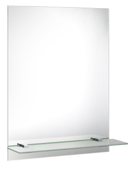 Zrkadlo s policou 60x80cm, vrátane závesov