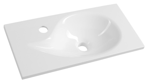 AQUA liaty mramor umývadlo 50,5x1,8x25cm, biela