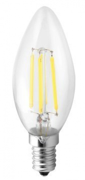 LED žiarovka Filament 4W, E14, 230V, studená biela
