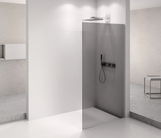 ARCHITEX CHROM sprchová zástena 662 mm, dymové sklo