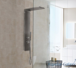 DOMINGO Hydromasážny nerezový oceľový sprchový panel