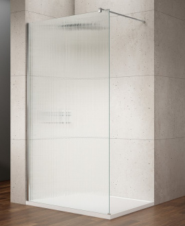 VARIO CHROME jednodielna sprchová zástena na inštaláciu k stene, sklo nordic, 900 mm