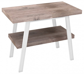 TWIGA umývadlový stolík 100x72x50 cm, biela matná/orech rustik