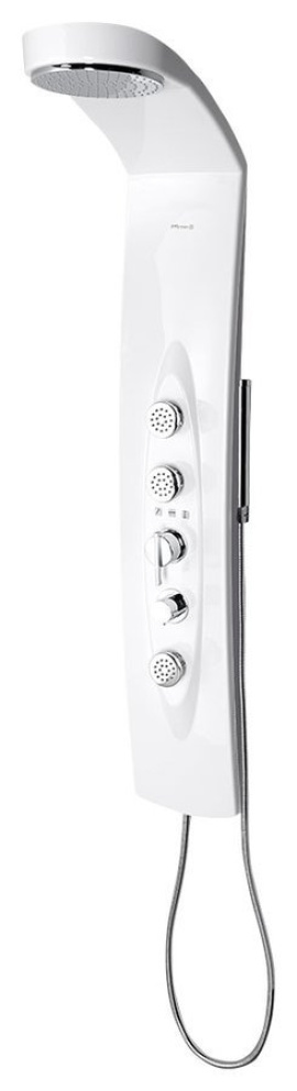 MOLA sprchový panel s termostat. batériou 210x1300mm, nástenný