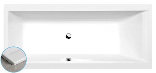 CLEO SLIM obdĺžniková vaňa 170x75x48cm, biela