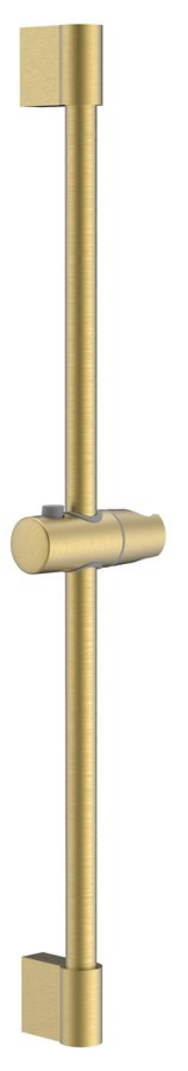 Sprchová tyč, posuvný držiak, guľatá, 708mm, ABS/zlato mat