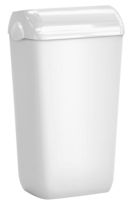 COLORED nástenný odpadkový kôš s vekom 23l, ABS, biela
