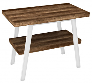 TWIGA umývadlový stolík 100x72x50 cm, biela matná/dub tmavý