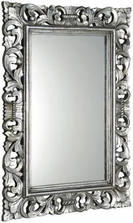 SCULE zrkadlo v ráme, 80x120cm, strieborná