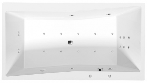 QUEST HYDRO-AIR hydromasážna vaňa, 180x100x49cm, biela