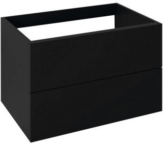 TREOS skrinka zásuvková 75x53x50,5cm, čierna matná