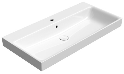 NUBES keramick&eacute; um&yacute;vadlo 100x50cm, biela ExtraGlaze