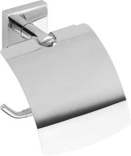 X-SQUARE držiak toaletného papiera s krytom, chróm