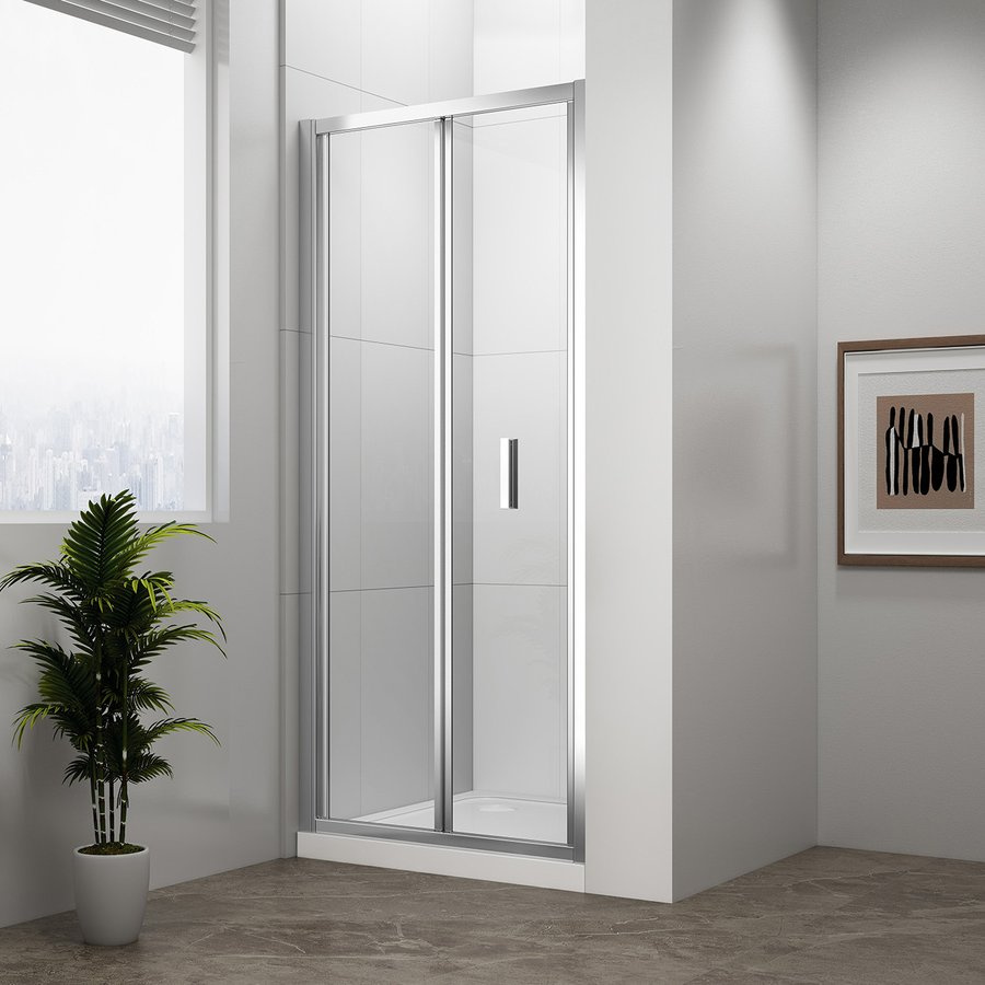 EASY sprchové dvere skladacie 900mm, číre sklo