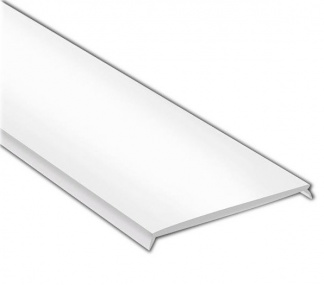 Mliečny kryt plochý LED profilu KL6367-2, 2m
