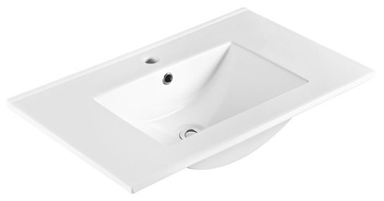 SLIM keramick&eacute; um&yacute;vadlo, n&aacute;bytkov&eacute;, 70x46,5cm, biela