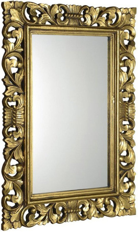 SCULE zrkadlo v ráme, 80x120cm, zlatá