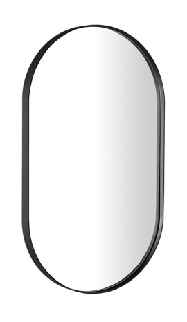 PUNO zrkadlo v kovovom ráme 40x70cm, čierna mat