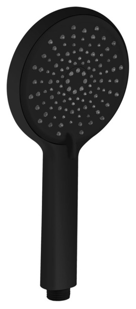 Ručná masážna sprcha, 3 režimy sprchovania + režim oplachovania, silikónové trysky, priemer 120 mm, ABS/čierna mat