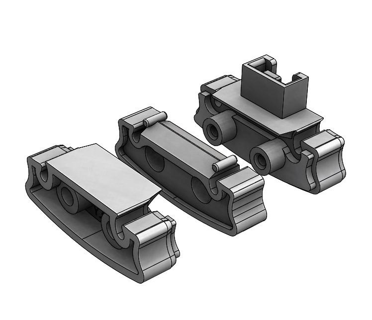 SLIM SPRING koncový diel žľabu