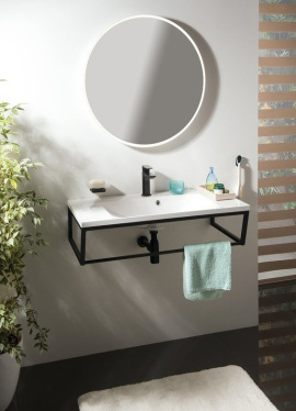 Kúpeľňový set SKA konštrukcia, čierna mat