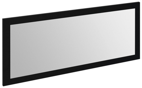 TREOS zrkadlo v ráme 1100x500x28mm, čierna matná (TS101)