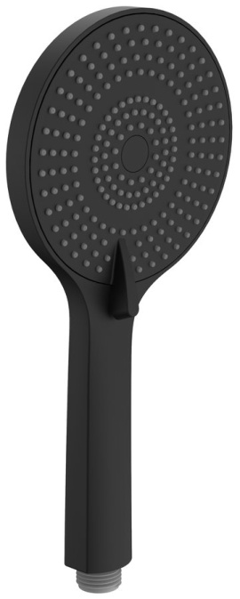 Ručná masážna sprcha, 3 režimy, silikon trysky, Ø 120 mm, ABS/čierna mat