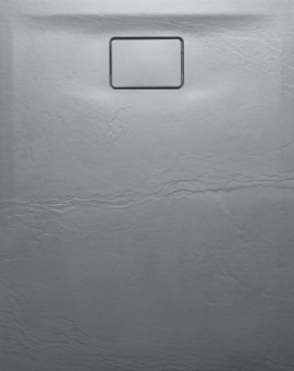 ACORA sprchová vanička,litý mramor,obdĺžnik 100x80x2,9cm, šedá,dekor kameň