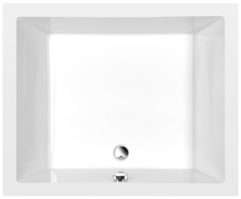 DEEP hlboká sprchová vanička s konštrukciou, obdĺžnik 110x90x26cm, biela