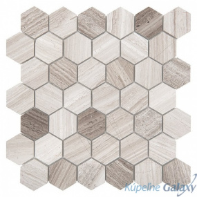 Woodstone GREY Hexagon 48