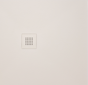 MITIA sprchová vanička z liateho mramoru, štvorec 90x90cm, šedá