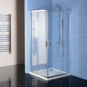 EASY obdĺžniková sprchová zástena 900x800mm, číre sklo