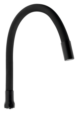 Flexibilné výtokové ramienko k batérii, 470mm, 3/4", čierna mat