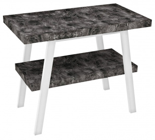 TWIGA umývadlový stolík 100x72x50 cm, biela matná/štiepaný kameň